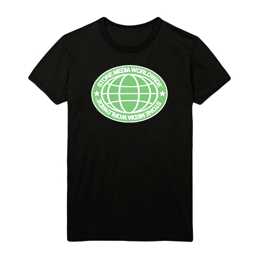 STONE MEDIA WORLDWIDE TEE BLACK