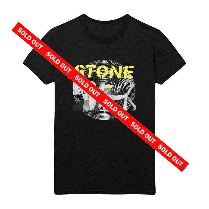 STONE DISCO BLACK TEE